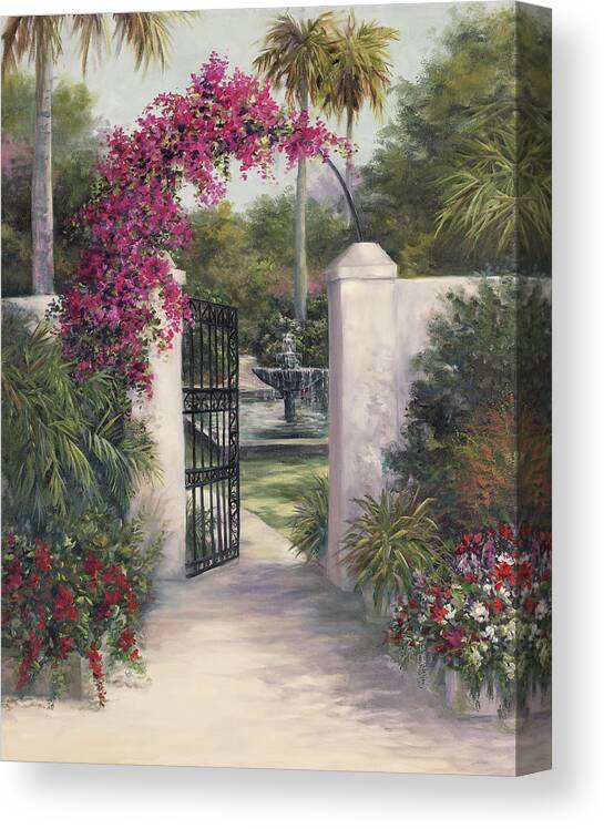 Gate Canvas Print featuring the painting Away From It All by Lynne Pittard
