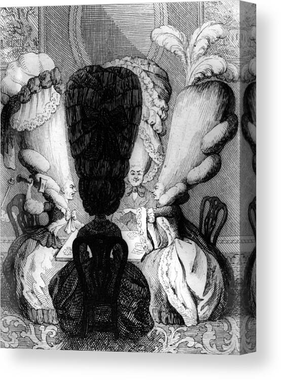 Scale Canvas Print featuring the digital art Big Hair by Hulton Archive