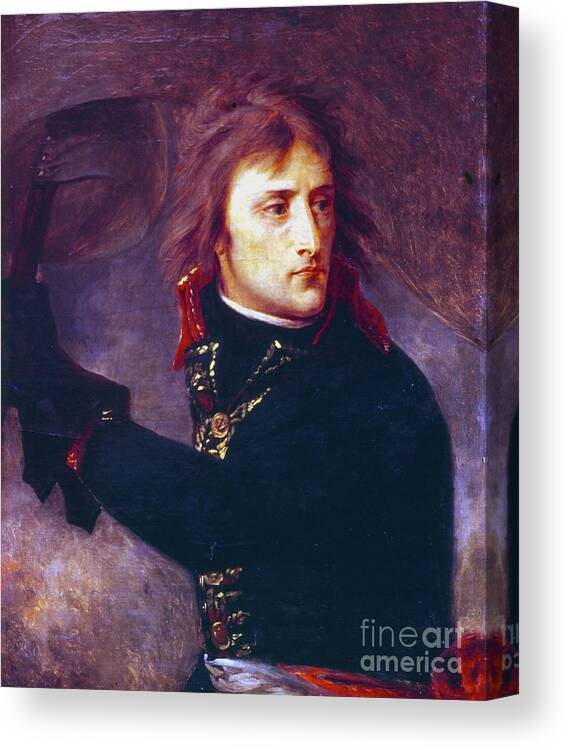 People Canvas Print featuring the drawing Bonaparte At The Bridge Of Arcole by Print Collector