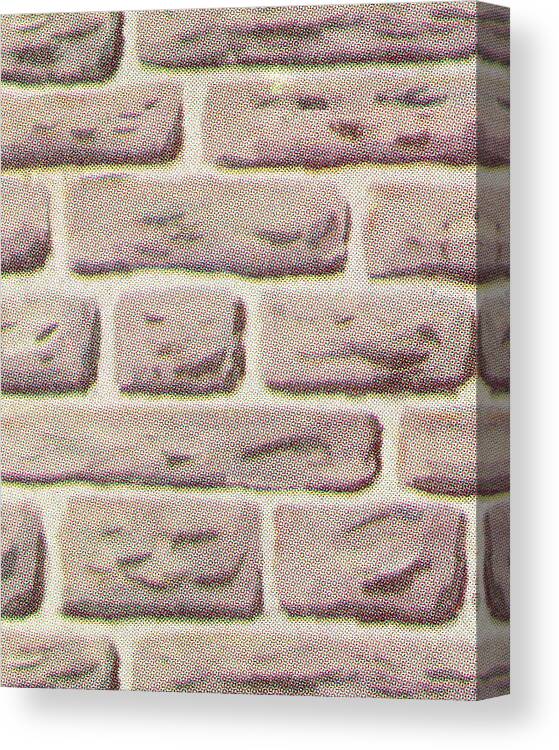 Background Canvas Print featuring the drawing Brick Wall by CSA Images