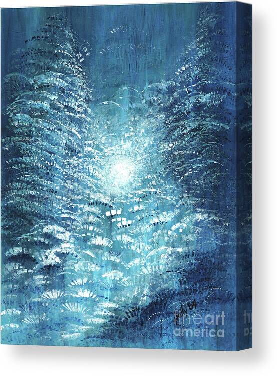 Bright Canvas Print featuring the painting Brite Nite by Holly Carmichael