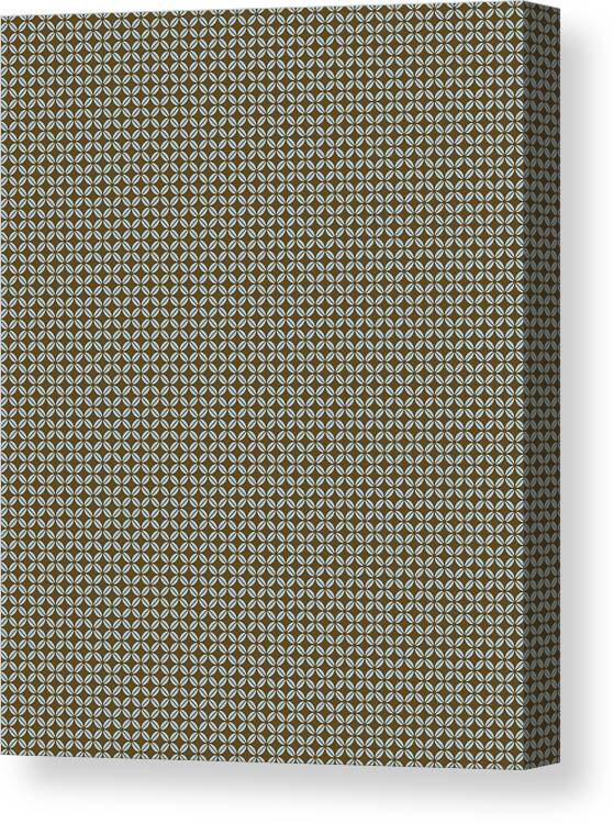 Background Canvas Print featuring the drawing Brown and Blue Pattern by CSA Images