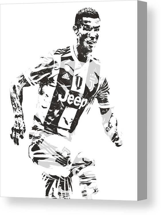 Cristiano Ronaldo Juventus Pixel Art 3 Canvas Print / Canvas Art by Joe  Hamilton - Fine Art America