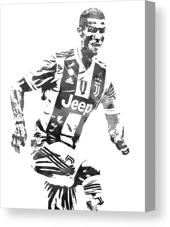 Cristiano Ronaldo Juventus Water Color Pixel Art 4 Canvas Print / Canvas  Art by Joe Hamilton - Fine Art America