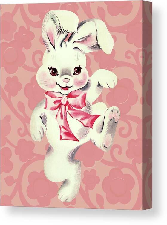 Activity Canvas Print featuring the drawing Dancing Rabbit by CSA Images