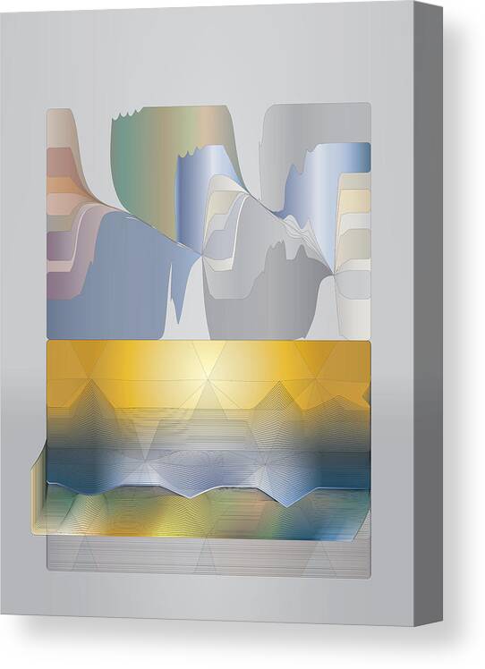 Desert Canvas Print featuring the digital art Desert Filter Box by Kevin McLaughlin