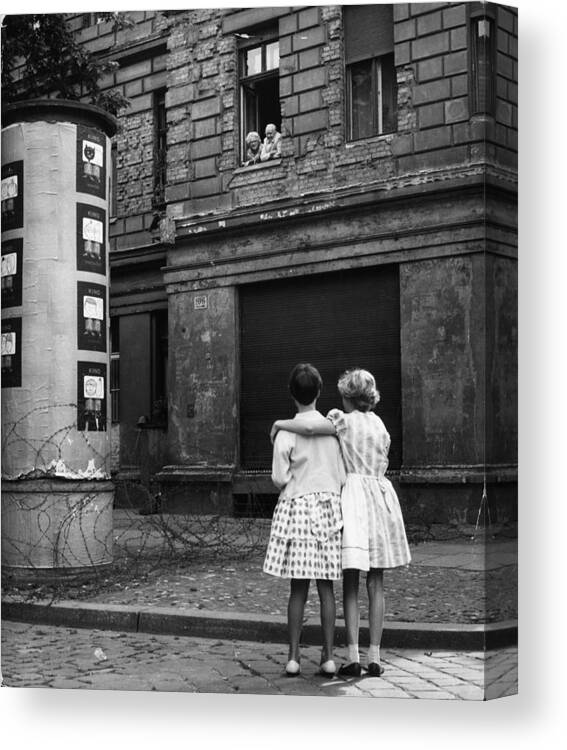 Child Canvas Print featuring the photograph East And West by Keystone