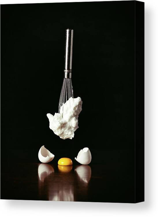  Canvas Print featuring the photograph Egg Deconstructed by Jake Sorensen