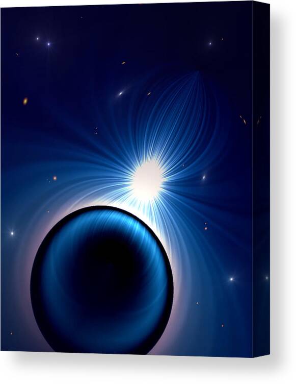 Sphere Canvas Print featuring the digital art Expectancy by Danielle R T Haney