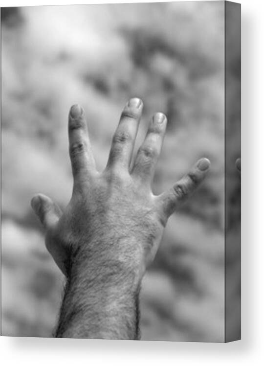 Black And White Canvas Print featuring the photograph Faith by Earnest Diaz