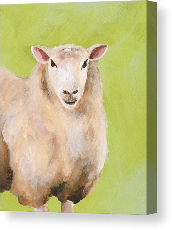 Animals Nature Canvas Print featuring the painting Farm Buds I by Regina Moore