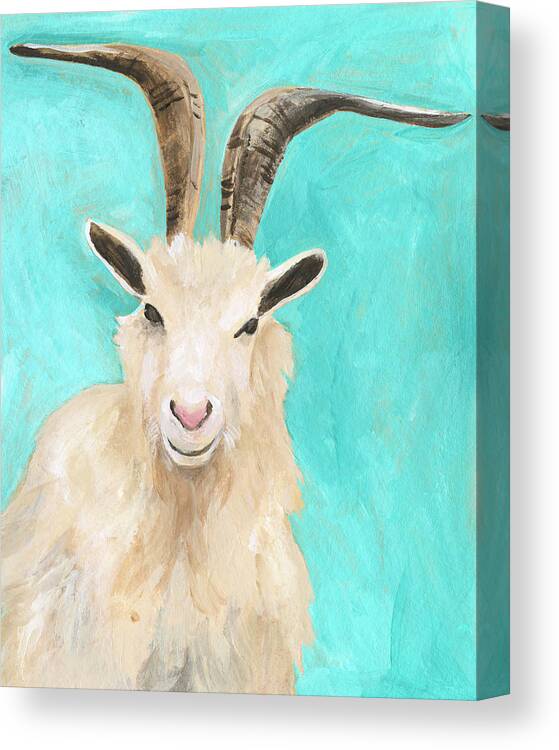 Animals Nature Canvas Print featuring the painting Farm Buds II by Regina Moore