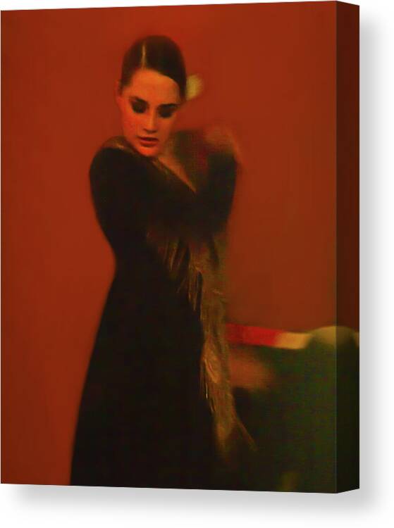 Abanicos Canvas Print featuring the photograph Flamenco Series 2 by Catherine Sobredo