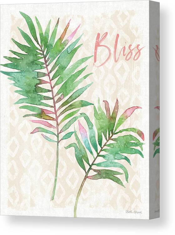 Bliss Canvas Print featuring the painting From The Jungle Ix by Beth Grove