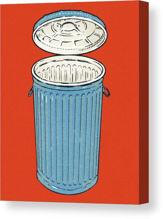 Garbage Can With Lid Canvas Print / Canvas Art by CSA Images - Fine Art  America