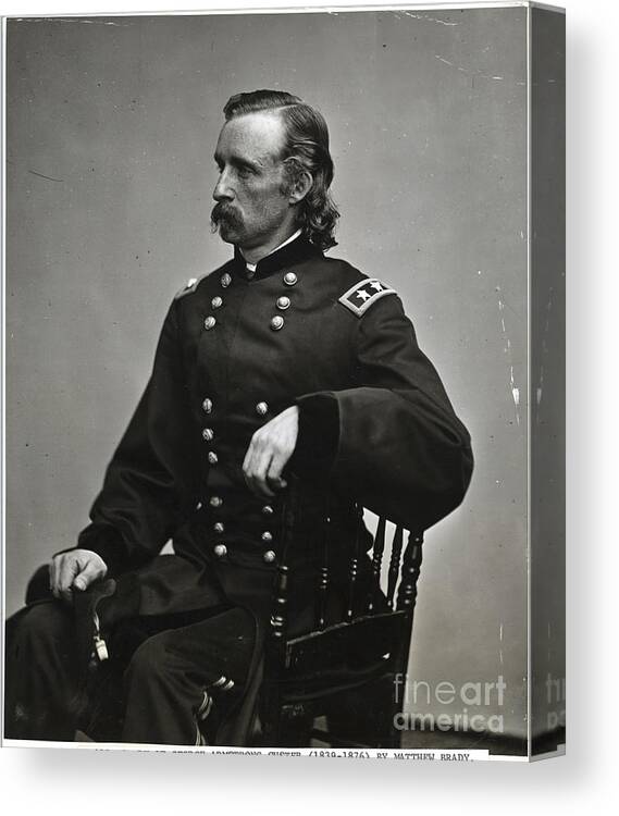 People Canvas Print featuring the photograph General George Custer by Bettmann