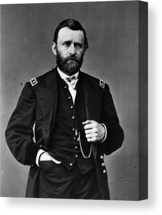 Ulysses S. Grant Canvas Print featuring the photograph General Grant by Hulton Archive