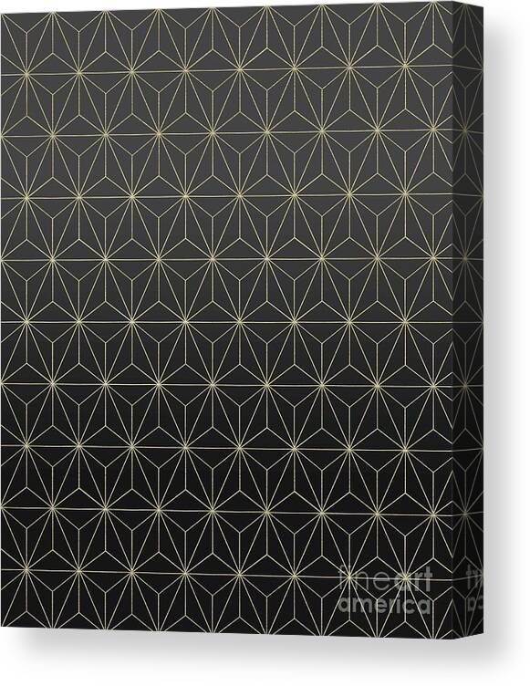 Graphic-design Canvas Print featuring the digital art Geometric Glamor #5 #geo #decor #art by Anitas and Bellas Art