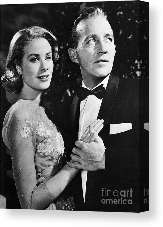 Bridegroom Canvas Print featuring the photograph Grace Kelly And Bing Crosby In High by Bettmann