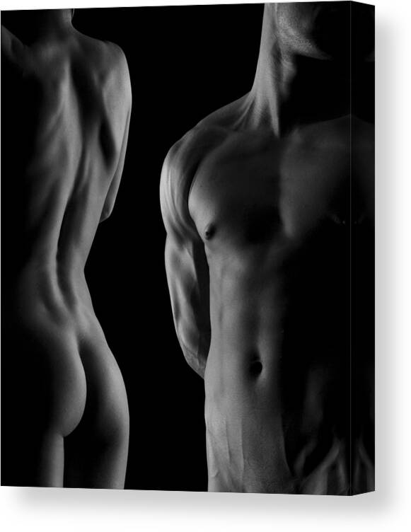 Nude Canvas Print featuring the photograph Harmony 03 by Bartek Gasiorek