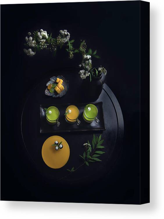 Mango Canvas Print featuring the photograph Homemade Mousse by Catherine W.