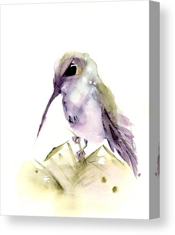 Colorado Canvas Print featuring the painting Hummingbird Series 2019 #6 by Dawn Derman