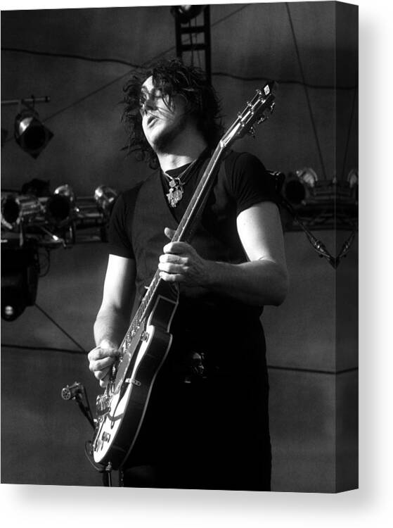 Jack White Canvas Print featuring the photograph Jack White Live by Larry Hulst