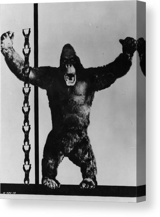People Canvas Print featuring the photograph King Kong by General Photographic Agency