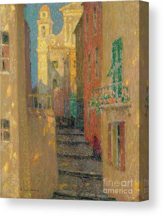 Oil Painting Canvas Print featuring the drawing La Rue De Leglise by Heritage Images