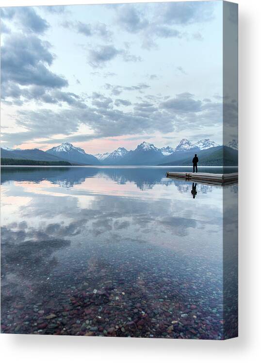 National Park Canvas Print featuring the photograph Lake McDonald by Steven Keys