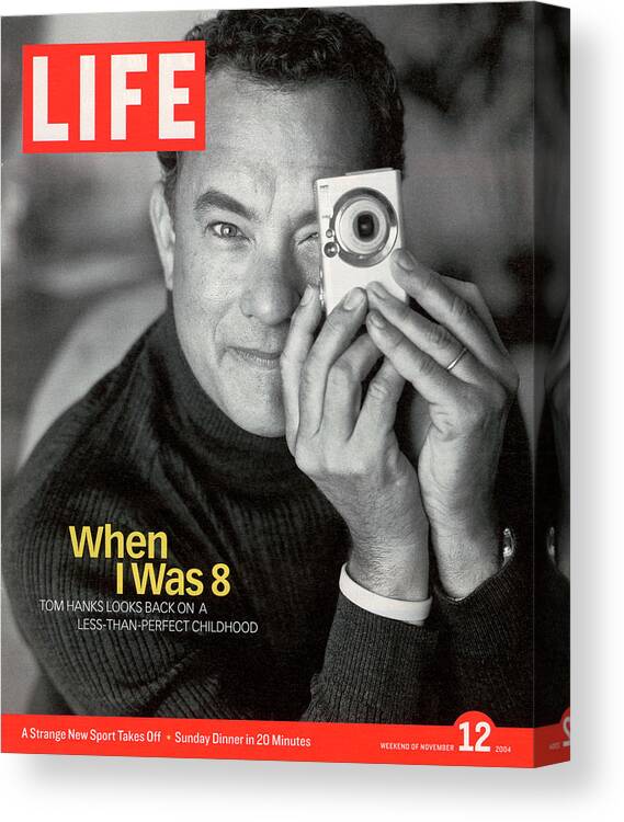 Tom Hanks Canvas Print featuring the photograph LIFE Cover: November 12, 2004 by Max Vadukul