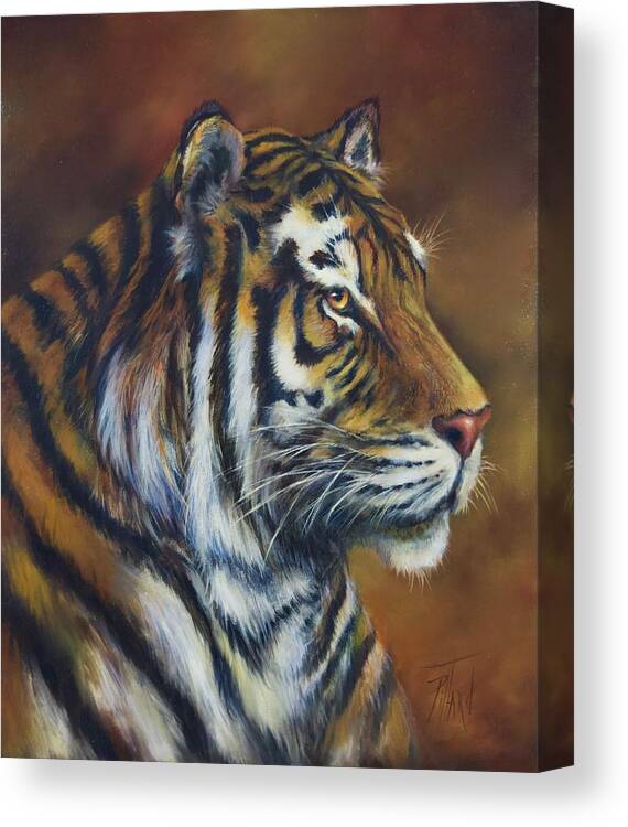 Wild Life Canvas Print featuring the painting Looking ahead by Lynne Pittard