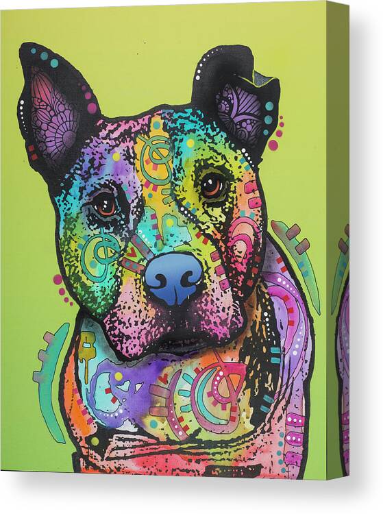 Lucy Canvas Print featuring the mixed media Lucy by Dean Russo