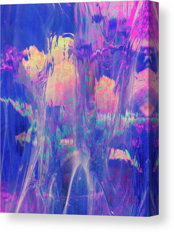 Flower Canvas Print featuring the photograph Metallic Tulips by Minnie Gallman