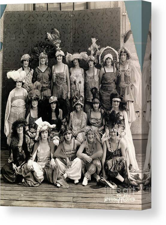 People Canvas Print featuring the photograph Miss America Contestants by Bettmann