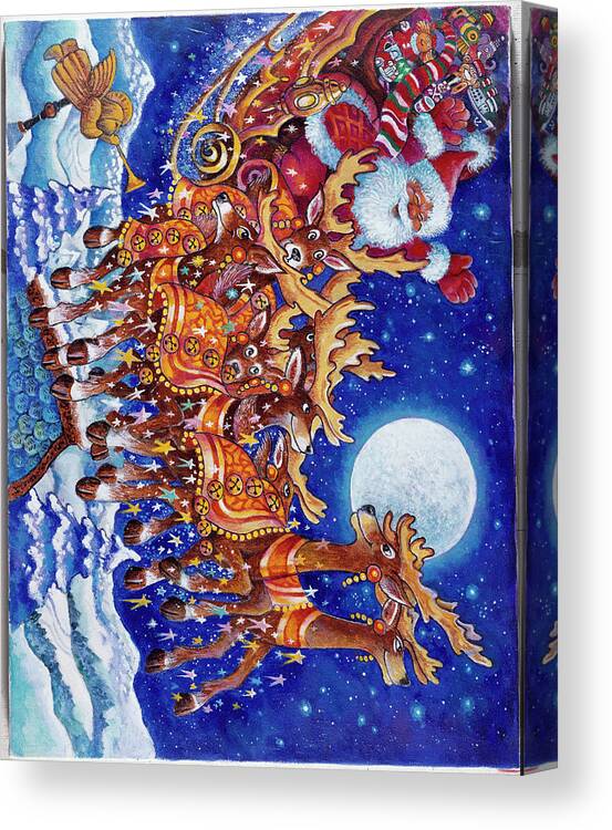 Night B4 O Canvas Print featuring the painting Night B4 O by Bill Bell