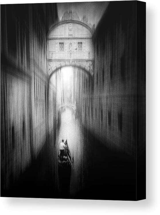 Venice Canvas Print featuring the photograph On The Way Home In Venice by Gu And Hongchao