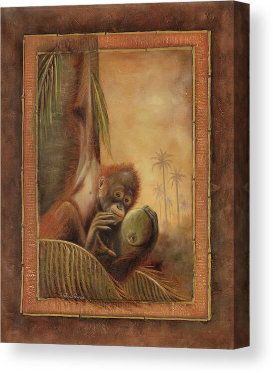 Orangutan Canvas Print featuring the painting Orangutan I by Patricia Pinto