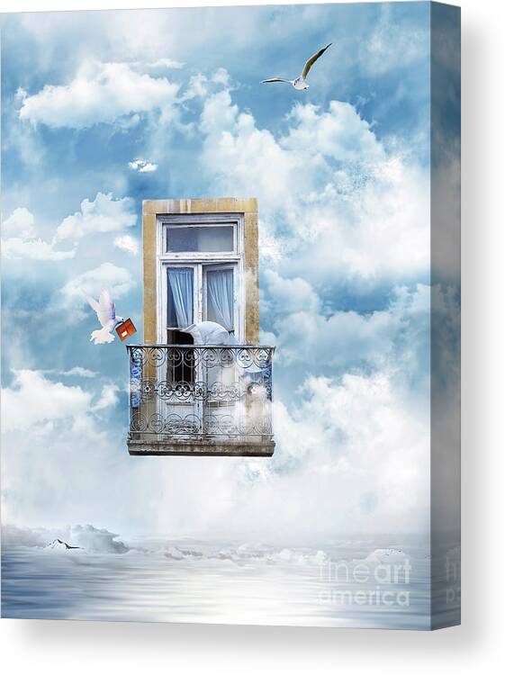 Surrealism Canvas Print featuring the photograph Peace and Quiet by Jacky Gerritsen