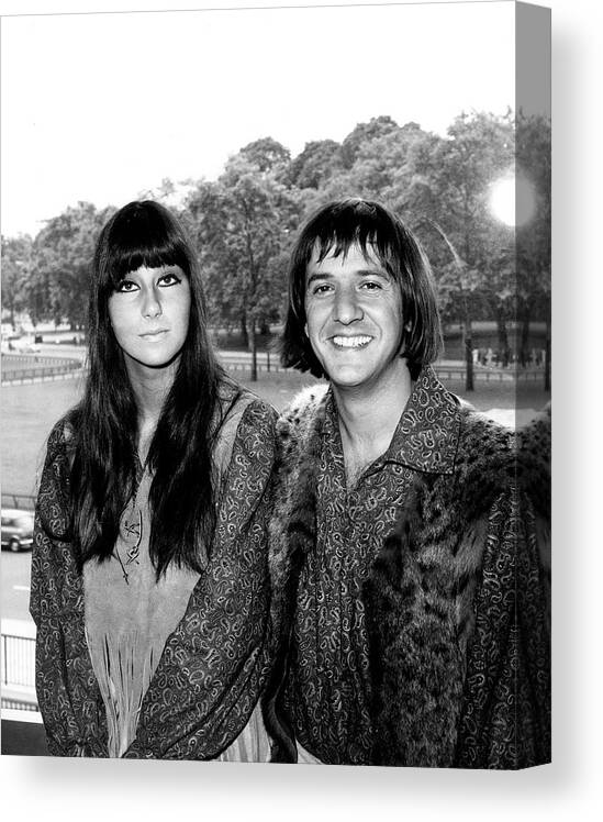 Cher Canvas Print featuring the photograph Photo Of Cher And Sonny & Cher And by Ca