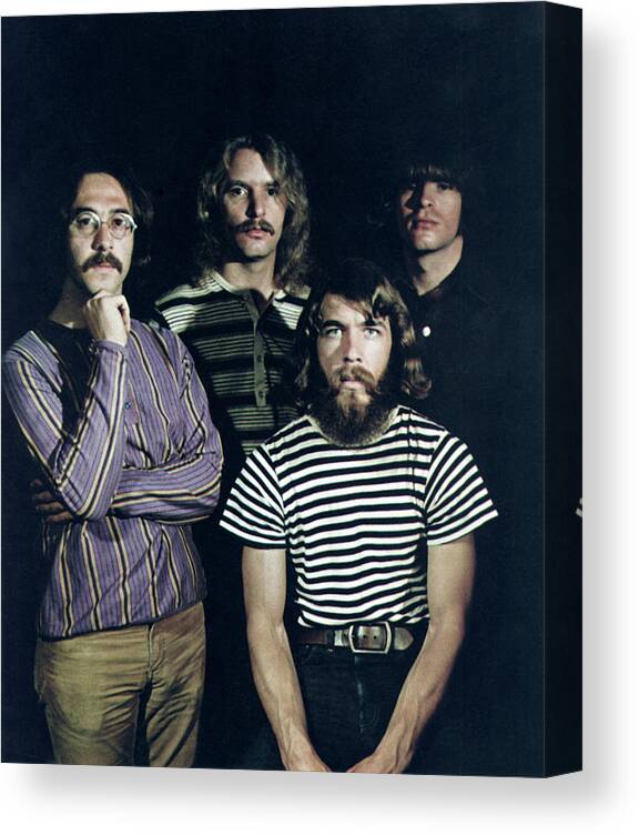 Music Canvas Print featuring the photograph Photo Of Creedence Clearwater Revival by Michael Ochs Archives