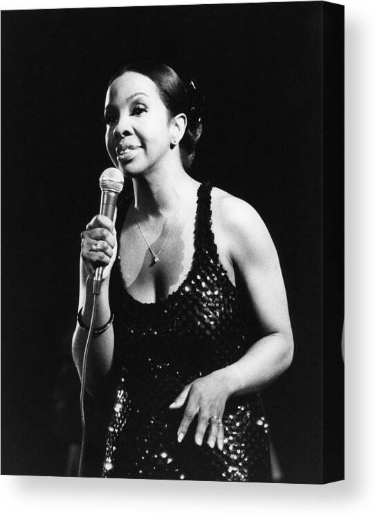 Music Canvas Print featuring the photograph Photo Of Gladys Knight by David Redfern