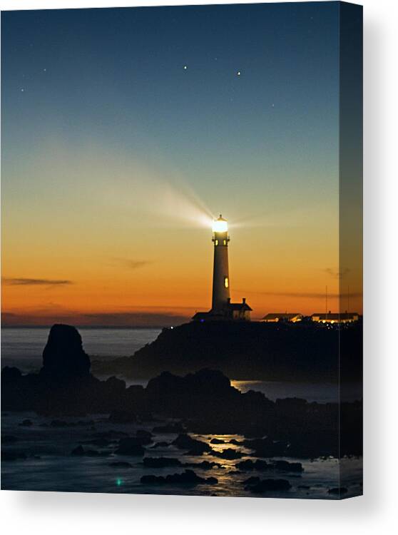 Built Structure Canvas Print featuring the photograph Pigeon Point Lighthouse by Andrew Poupart Photography