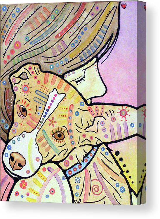 Pixie Canvas Print featuring the mixed media Pixie by Dean Russo
