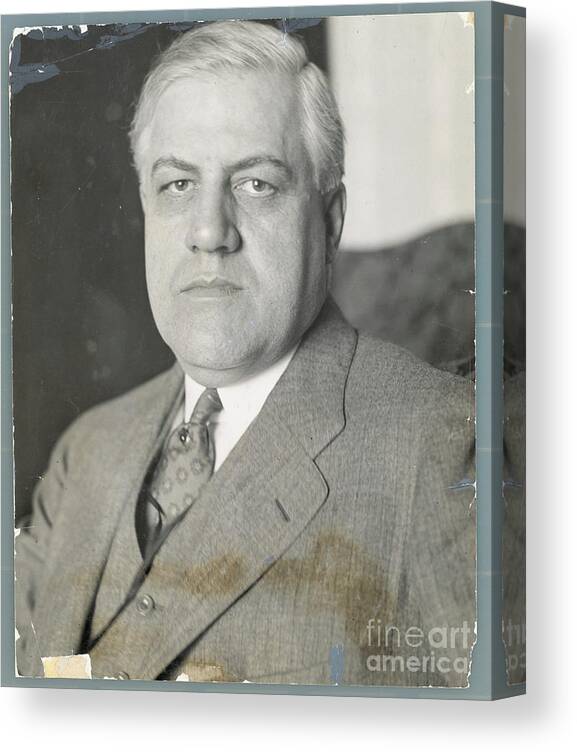 People Canvas Print featuring the photograph Portrait Of A Former Attorney General by Bettmann