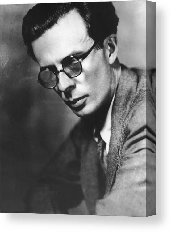 Jacket Canvas Print featuring the photograph Portrait Of Writer Aldous Huxley by Frederic Lewis