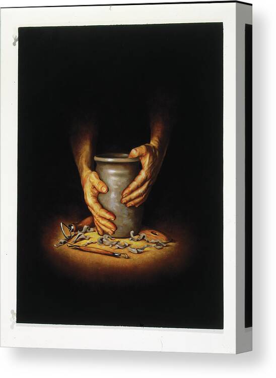 Potter Rgb Canvas Print featuring the painting Potter Rgb by Christopher Nick