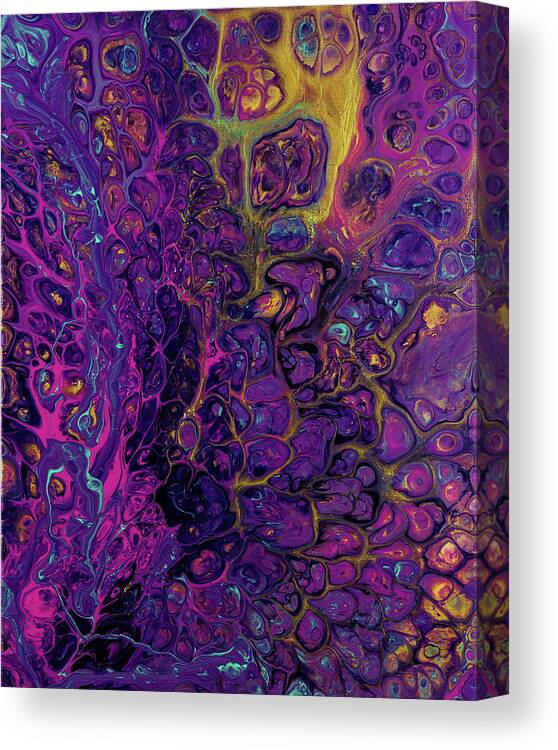 Fluid Canvas Print featuring the painting Psychedelic by Jennifer Walsh