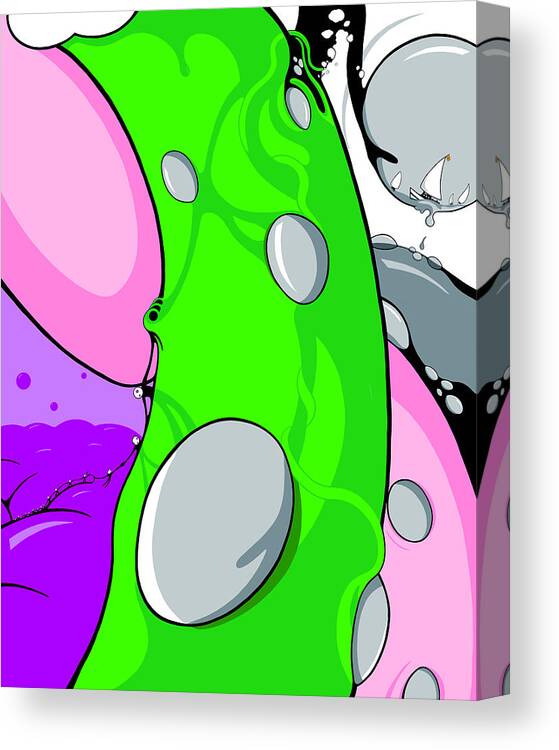 Vine Canvas Print featuring the drawing Reentry by Craig Tilley