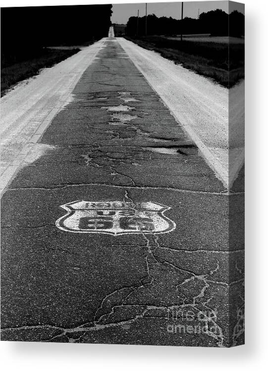 Ribbon Road Canvas Print featuring the photograph Ribbon Road by Terri Brewster